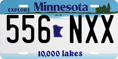 MN license plate 556NXX