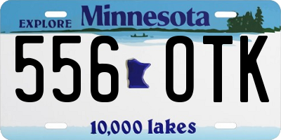 MN license plate 556OTK