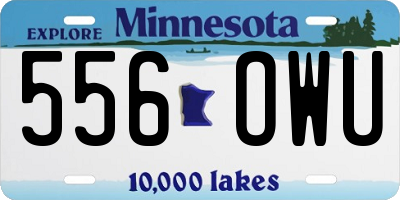 MN license plate 556OWU