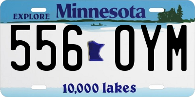 MN license plate 556OYM