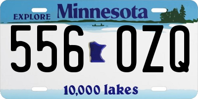 MN license plate 556OZQ