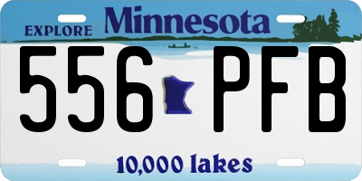 MN license plate 556PFB