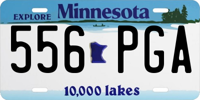MN license plate 556PGA