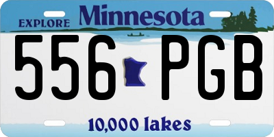 MN license plate 556PGB