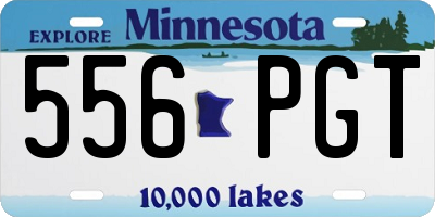 MN license plate 556PGT