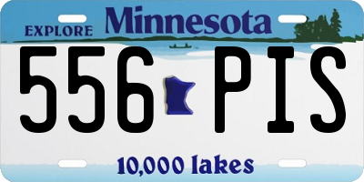 MN license plate 556PIS