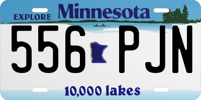 MN license plate 556PJN