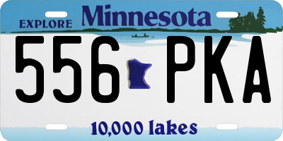 MN license plate 556PKA