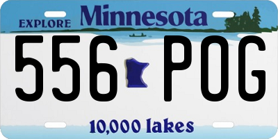 MN license plate 556POG