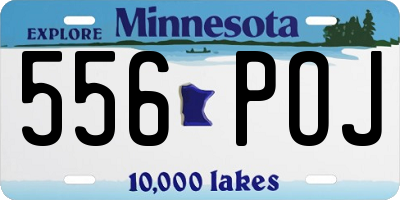 MN license plate 556POJ
