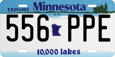 MN license plate 556PPE