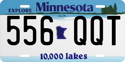 MN license plate 556QQT