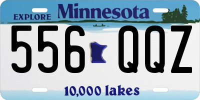 MN license plate 556QQZ