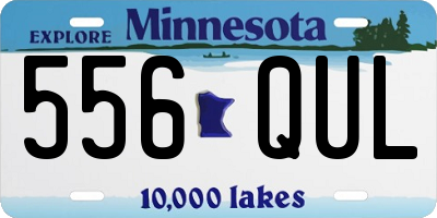 MN license plate 556QUL