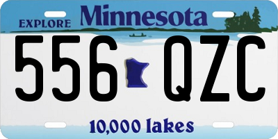 MN license plate 556QZC