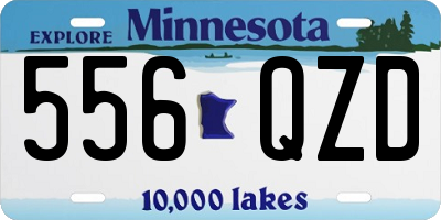 MN license plate 556QZD