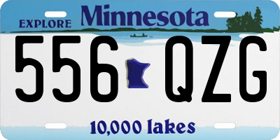 MN license plate 556QZG