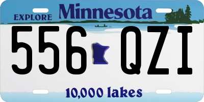 MN license plate 556QZI