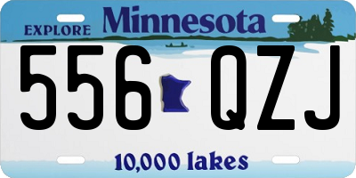 MN license plate 556QZJ