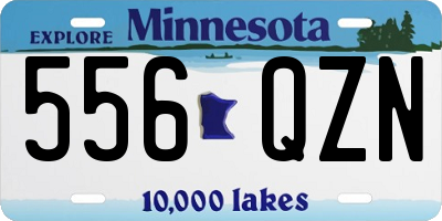 MN license plate 556QZN