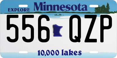 MN license plate 556QZP