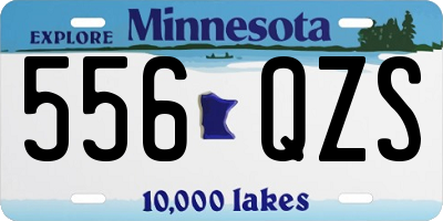 MN license plate 556QZS