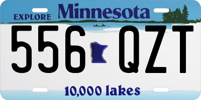 MN license plate 556QZT