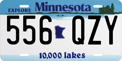 MN license plate 556QZY