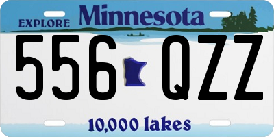 MN license plate 556QZZ