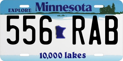 MN license plate 556RAB