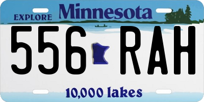 MN license plate 556RAH