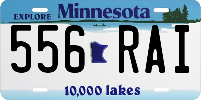 MN license plate 556RAI