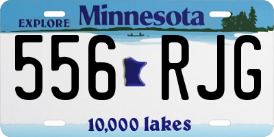MN license plate 556RJG