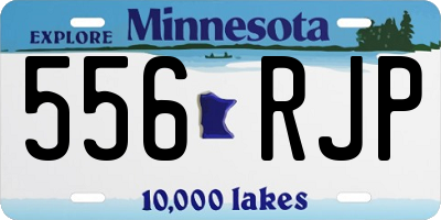 MN license plate 556RJP