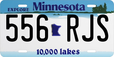 MN license plate 556RJS