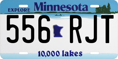 MN license plate 556RJT