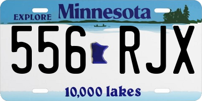 MN license plate 556RJX