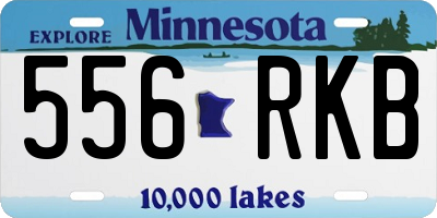 MN license plate 556RKB