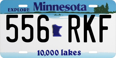 MN license plate 556RKF
