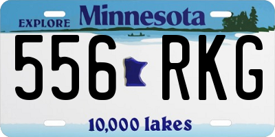 MN license plate 556RKG