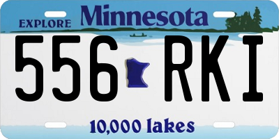 MN license plate 556RKI