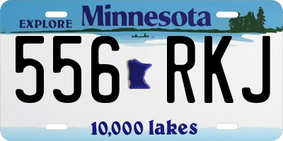 MN license plate 556RKJ