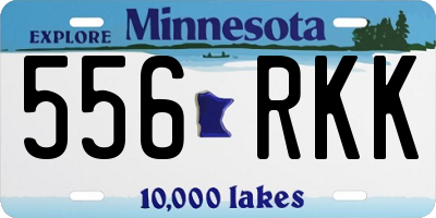 MN license plate 556RKK