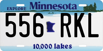 MN license plate 556RKL