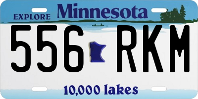 MN license plate 556RKM