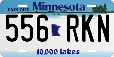 MN license plate 556RKN