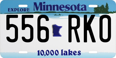 MN license plate 556RKO