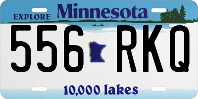 MN license plate 556RKQ