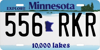 MN license plate 556RKR