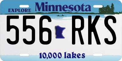 MN license plate 556RKS